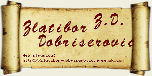 Zlatibor Dobrišerović vizit kartica